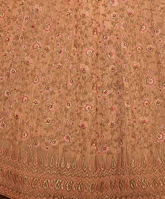 Embroidered Beads and Stones Semi Stitched Lehenga & Blouse With Dupatta 3