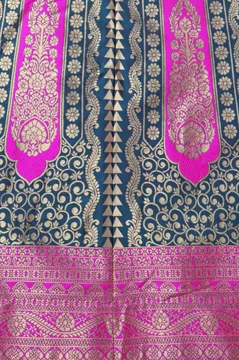 Woven Design Ready to Wear Lehenga & Unstitched Blouse With Dupatta