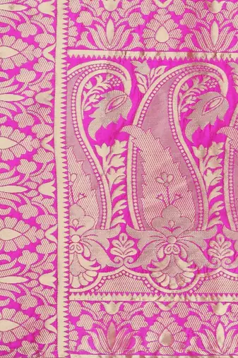 Woven Design Ready to Wear Lehenga & Unstitched Blouse With Dupatta