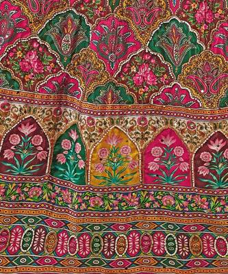 Ethnic Motifs Printed Silk Semi Stitched Lehenga & Unstitched Blouse With Dupatta 3