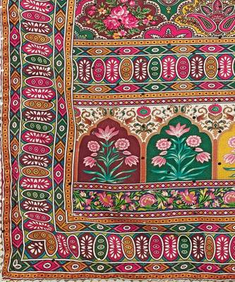 Ethnic Motifs Printed Silk Semi Stitched Lehenga & Unstitched Blouse With Dupatta 4