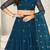 Embellished Sequinned Semi Stitched Lehenga & Unstitched Blouse With Dupatta