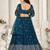 Embellished Sequinned Semi Stitched Lehenga & Unstitched Blouse With Dupatta