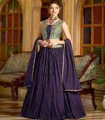 Emroidered Thread Work Ready To Wear Lehenga & Unstitched Blouse With Dupatta