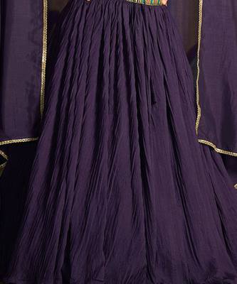 Emroidered Thread Work Ready To Wear Lehenga & Unstitched Blouse With Dupatta 3