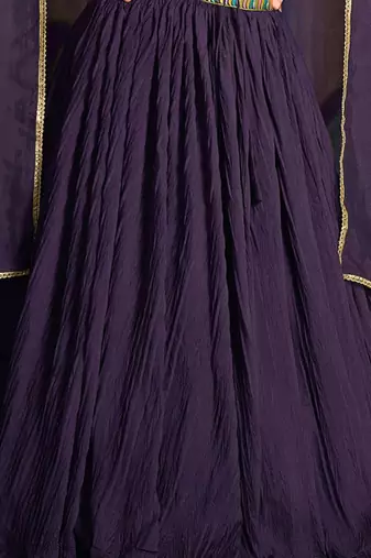 Emroidered Thread Work Ready To Wear Lehenga & Unstitched Blouse With Dupatta