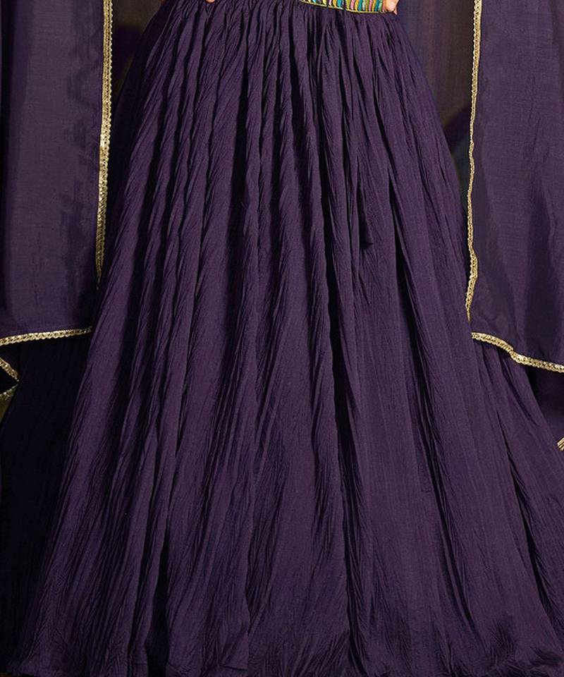 Emroidered Thread Work Ready To Wear Lehenga & Unstitched Blouse With Dupatta