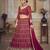 Embroidered Sequinned Semi Stitched Lehenga & Unstitched Blouse With Dupatta