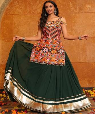 Embroidered Ready to Wear Lehenga & 1