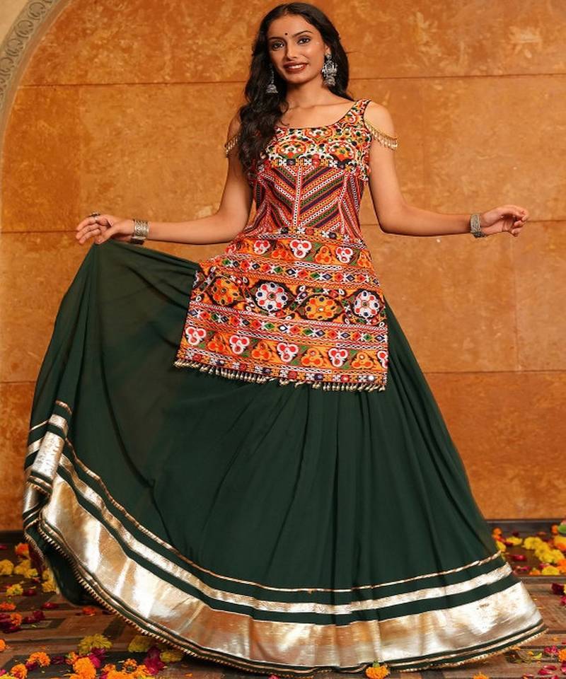 Embroidered Ready to Wear Lehenga &