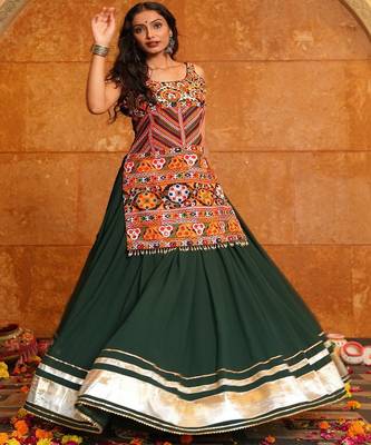 Embroidered Ready to Wear Lehenga & 2