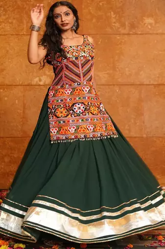 Embroidered Ready to Wear Lehenga &