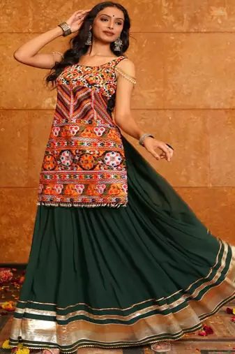 Embroidered Ready to Wear Lehenga &