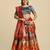 Woven Designed Semi Stitched Lehenga & Unstitched Blouse With Dupatta