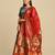 Woven Designed Semi Stitched Lehenga & Unstitched Blouse With Dupatta