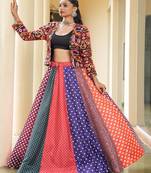 Embroidered Thread Work Ready to Wear Lehenga &