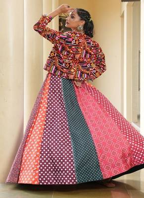 Embroidered Thread Work Ready to Wear Lehenga & 2