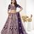 Thread Work Semi Stitched Lehenga & Unstitched Blouse With Dupatta