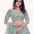 Floral Embroidered Net Semi Stitched Lehenga & Blouse With Dupatta