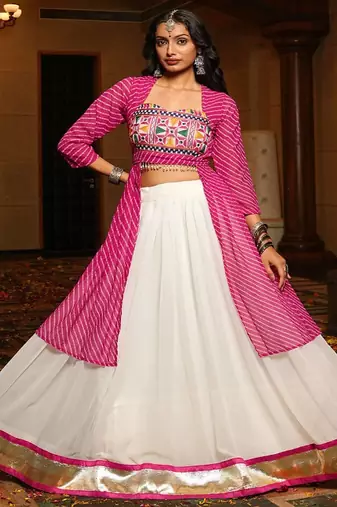 Embroidered Ready to Wear Lehenga & Blouse With Dupatta