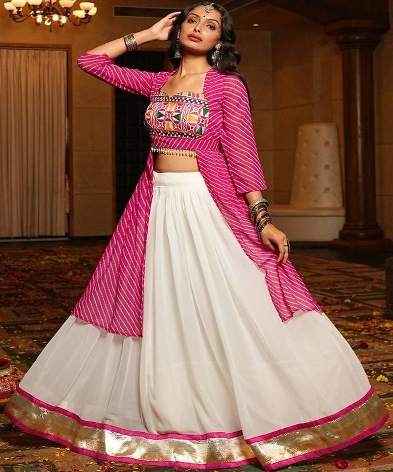 Embroidered Ready to Wear Lehenga & Blouse With Dupatta