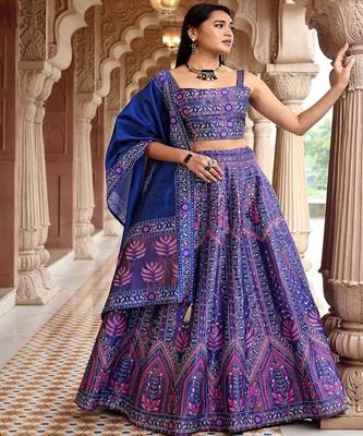 Ready to Wear Lehenga & Unstitched Blouse With Dupatta 1