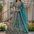 Notable Sea Green Sequins Net Reception Wear Lehenga Choli
