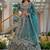 Notable Sea Green Sequins Net Reception Wear Lehenga Choli