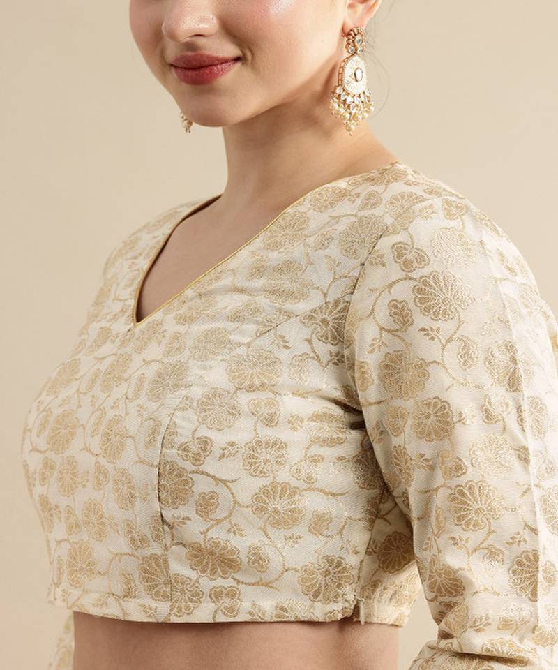 Jashn Foil Print Lehenga & Blouse With Dupatta