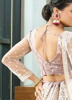 Embroidered Thread Work Semi Stitched Lehenga & Unstitched Blouse With Dupatta 4