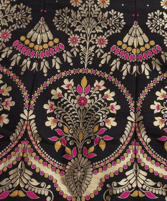 Black & Pink Ready to Wear Lehenga & Unstitched Blouse With Dupatta 3