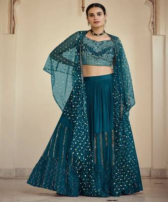 Embellished Ready to Wear Lehenga & Blouse With Dupatta 1
