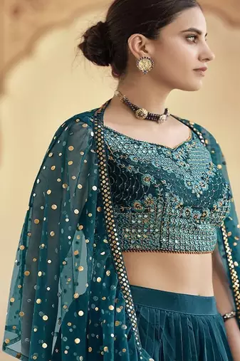 Embellished Ready to Wear Lehenga & Blouse With Dupatta