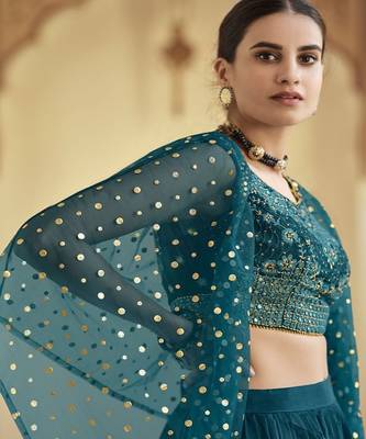 Embellished Ready to Wear Lehenga & Blouse With Dupatta 4