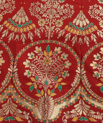 Maroon & Green Ready to Wear Lehenga & Unstitched Blouse With Dupatta 3