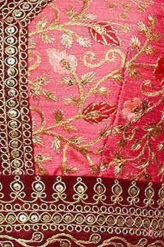 Women Off White Organza Printed Semi Stitched lehenga