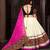Embroidered Thread Work Semi Stitched Lehenga & Unstitched Blouse With Dupatta