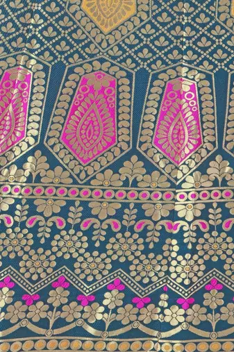 Woven Design Ready to Wear Lehenga & Unstitched Blouse With Dupatta