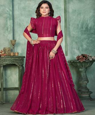 Women Embroidered Lehenga Choli 1