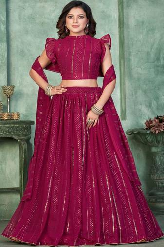 Women Embroidered Lehenga Choli