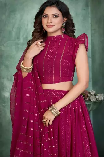 Women Embroidered Lehenga Choli