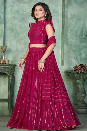 Women Embroidered Lehenga Choli