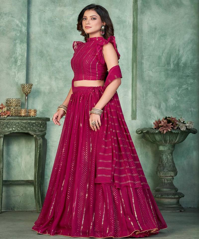 Women Embroidered Lehenga Choli