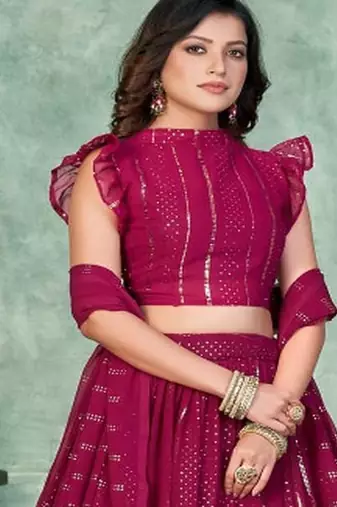Women Embroidered Lehenga Choli