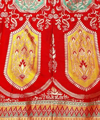 Woven Design Ready to Wear Lehenga & Unstitched Blouse With Dupatta 3