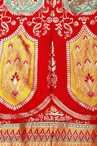 Woven Design Ready to Wear Lehenga & Unstitched Blouse With Dupatta
