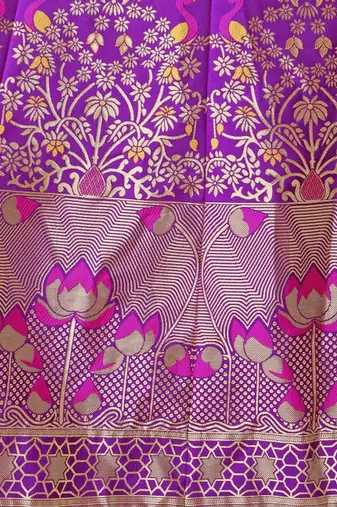 Woven Design Ready to Wear Lehenga & Unstitched Blouse With Dupatta