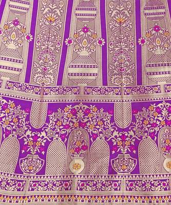 Woven Design Ready to Wear Lehenga & Unstitched Blouse With Dupatta 2