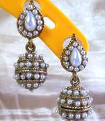 Pearl  leaf earrings