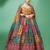 Ethnic Motifs Printed Silk Semi Stitched Lehenga & Unstitched Blouse With Dupatta